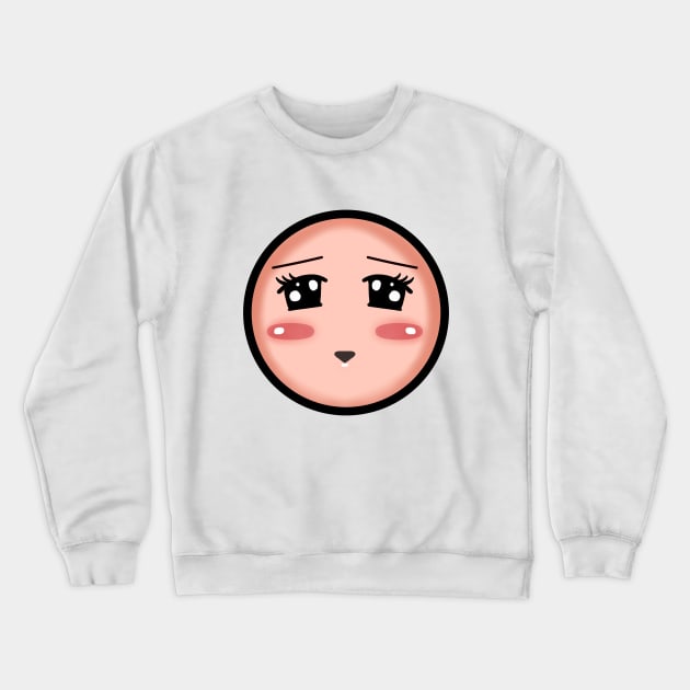 Shy Emoji Crewneck Sweatshirt by AGE_Art